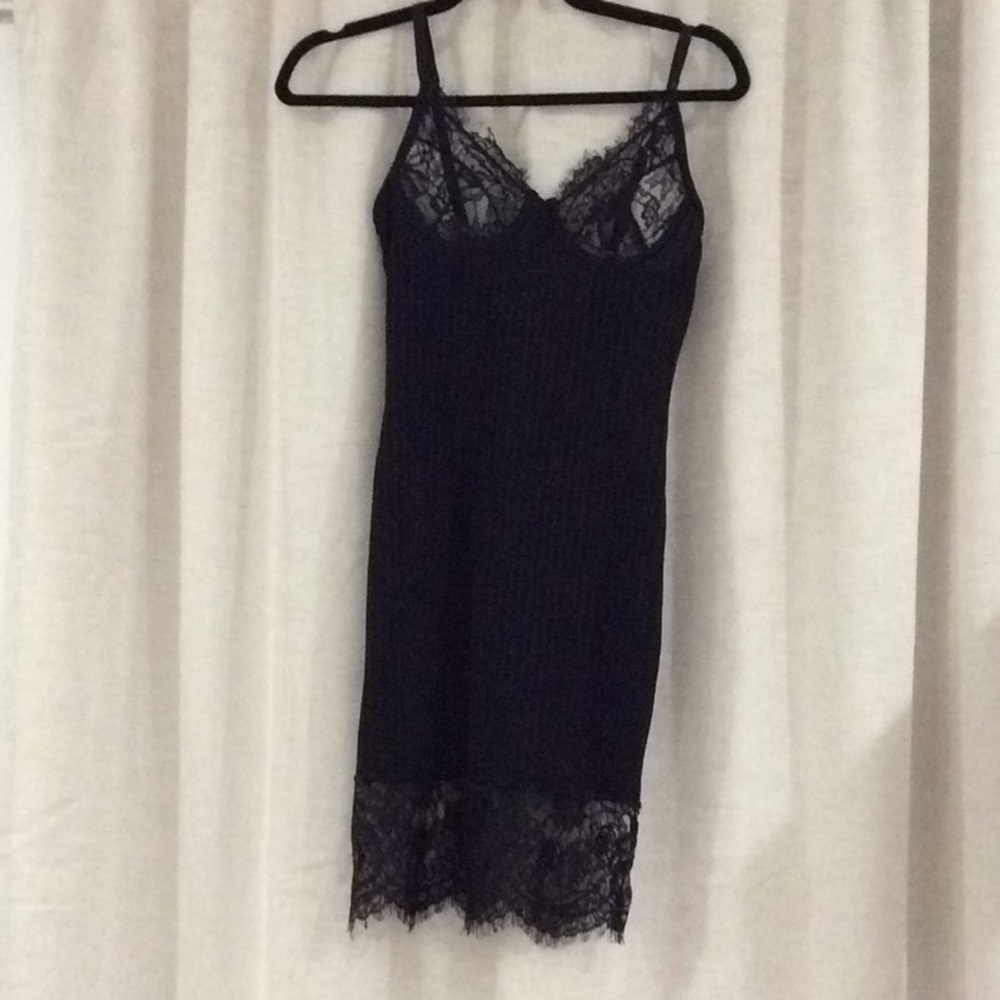 Black lace dress